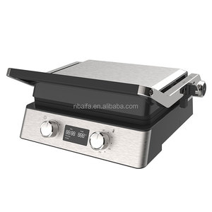 Parrilla de contacto eléctrica más vendida Aifa para sándwich de bistec-Desmontable antiadherente de acero inoxidable para interiores sin humo para el hogar - Product Image 2