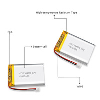 Vente chaude Usine OEM/ODM YXE YXE504870 3.7V Batteries lithium-ion semi-solides à cycle profond rechargeables en pochette UN38.3