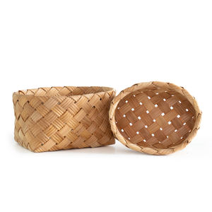 Özelleştirilmiş Hafif Kullanışlı Söğüt Gıda Piknik Sepeti Ev Tipi Söğüt Ekmek Sepeti - Product Image 6