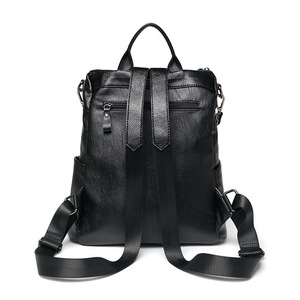 OEM/ODM PU Designer Large Shoulder Bag Leather Backpack Purse for Women Fashion Designer <strong>Rucksack</strong> Ladies Tote <strong>Handbag</strong> - Product Image 4