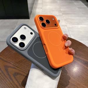 <span class=keywords><strong>เคส</strong></span>กระดุมแม่เหล็กชิ้นเดียวสำหรับ iPhone 17 Pro ฝาครอบป้องกันซิลิโคนเหลวสำหรับ iPhone 17 16 15 14 PRO MAX - Product Image 2