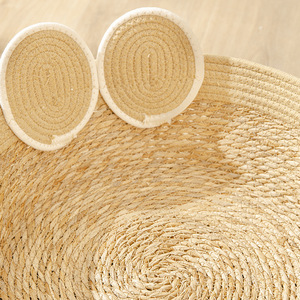 Rattan Cat <b>Bed</b> Round Breathable All Season Pet <b>Bed</b> For Cats With Cushion - Product Image 4