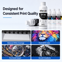 Encre pigmentée DTF à base d'eau de qualité supérieure 1000g MSDS CMYK Blanc pour impression sur film PET I3200 XP600 4720