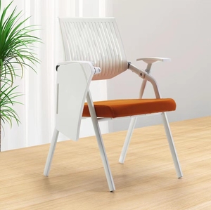 Silla de Oficina Ergonómica con Reposabrazos y Asiento Cómodo, Silla Moderna de Plástico y Tela para Oficina, Salas de Reuniones y Áreas de Espera - Product Image 3
