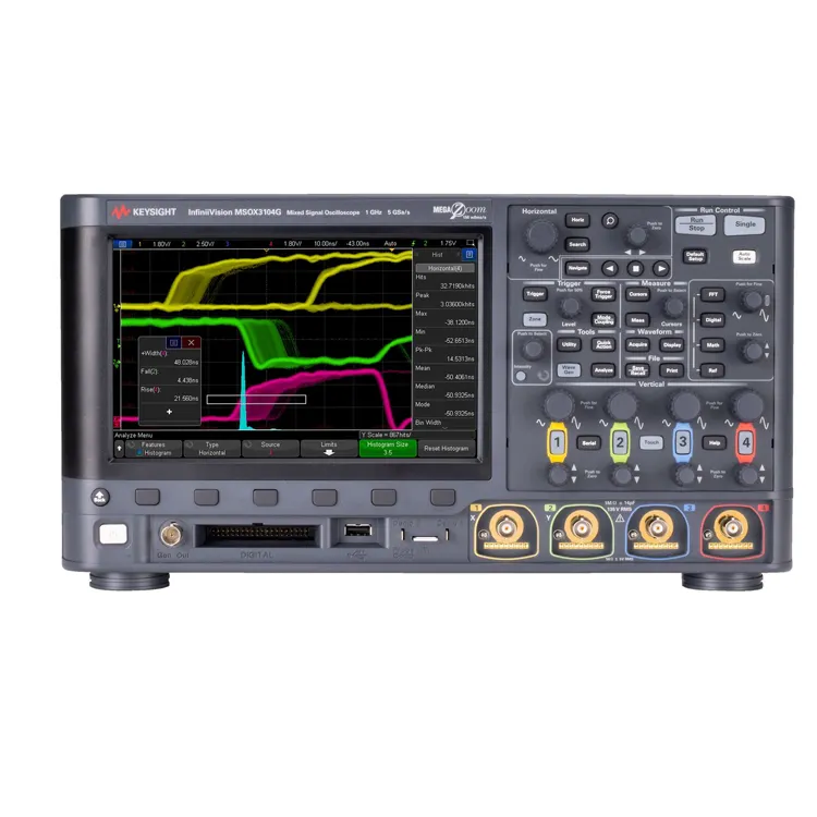 L'oscilloscope keysight DSOX3022G 200 MHz fournit 2 canaux analogiques 4 Mpts de mémoire