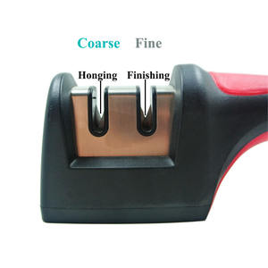 Aiguisoir jetable 3 en 1 SATC en acier au carbone Couteaux en métal avec manche en ABS Outil abrasif pour l'affûtage des haches et des couteaux - Product Image 4