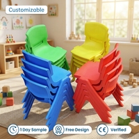 Chaise en plastique empilable de qualité supérieure pour enfants, chaise ergonomique pour l'école, idéale pour les projets en classe de maternelle