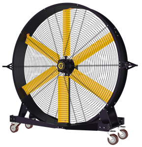 Ventilateur mobile industriel de 1,5 m pour centre de fitness, installation gratuite, fixation au plafond, composant moteur central, grand ventilateur mobile S - Product Image 1