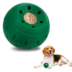 Rubber <b>Dog</b> <b>Ball</b> <b>Dog</b> Chew Toy Natural Rubber Toy Interactive Food Treat <b>Ball</b> <b>Dog</b> Pet Interactive Chew Toy <b>Dog</b> Treat <b>Ball</b> - Product Image 1