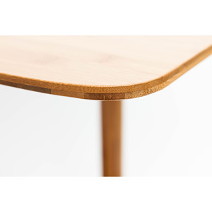 Solid wood minimalist retro double-layer <b>standing</b> cleaning table for living room bamboo <b>control</b> panel - Product Image 3