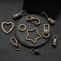 Mosquetón de aleación de zinc para llavero, hebilla cuadrada, cierre de equipaje, anillo de resorte, gancho ajustable para cordón de teléfono, accesorio.