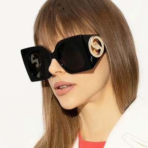 Gafas de Sol Cuadradas Extra Grandes de Doble Color a la Moda 2023 para Mujer, Protección UV400 - Product Image 3