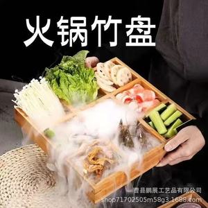 Traditional Chinese <b>Snack</b> <b>Tray</b> Bamboo Storage Box For Home New Year Wedding Occasions Multifunctional Serving <b>Trays</b> - Product Image 5