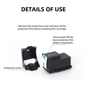 Capuchon transparent premium XXL 122 pour <span class=keywords><strong>cartouche</strong></span> d'encre compatible remanufacturée <span class=keywords><strong>HP</strong></span> <span class=keywords><strong>DESKJET</strong></span> <span class=keywords><strong>1510</strong></span> 2050 3050 2512 Imprimantes - Product Image 2