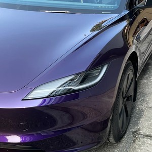 PET Super Glossy Metallic Midnight Purple Full Body <strong>Car</strong> Vinyl <strong>Wrap</strong> Vehicle <strong>Wraps</strong> - Product Image 4