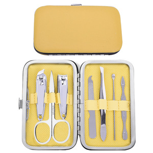 Juego de 7 Piezas de Acero Inoxidable para Uñas, Colorido, 8 Piezas, en Caja, Tijeras, Cuchara para Oídos, Cortauñas para Bebé, Personalizable - Product Image 4