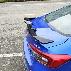 Civic Rear Trunk Spoiler Glossy <b>Black</b> European Style Rear Trunk Spoiler Rear <b>Wing</b> for Honda Civic 11th Gen 2022 Car Accessories - Product Image 4