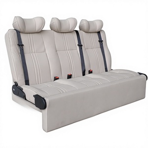 Siège-lit de <span class=keywords><strong>camping</strong></span>-<span class=keywords><strong>car</strong></span> AutoLiuma personnalisé en cuir, dossier haut confortable, appuie-tête et dossier réglables, manuel/électrique en option - Product Image 1