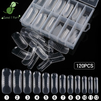 SunelPort Puntas de Uñas Cuadradas de Cristal Ultrafinas y Extralargas D05, 120 Piezas, Curvadas, con Bordes Elevados, Sin Residuos, Sin Papel Protector, de Presión