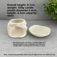 Brûleur d'huiles essentielles vintage en céramique mate givrée, écologique, fait main, pour décoration de Pâques et de la maison