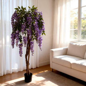Venta directa <span class=keywords><strong>de</strong></span> fábrica <span class=keywords><strong>Planta</strong></span> <span class=keywords><strong>de</strong></span> glicinia <span class=keywords><strong>de</strong></span> alta calidad Árbol artificial al aire libre <span class=keywords><strong>Planta</strong></span> verde artificial <span class=keywords><strong>de</strong></span> plástico verde para cumpleaños - Product Image 1
