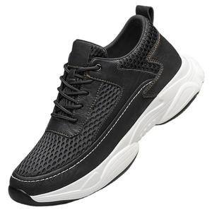 Baskets décontractées d'été pour hommes, rehaussantes de 8 cm ou 6 cm, respirantes, à semelle souple, style Dad Shoes avec empeigne en maille épaisse - Product Image 2