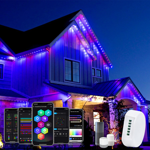 Boîte de commande de lumière de méduse IP68, lumières LED pixel RGB intelligentes pour Noël avec contrôle pour la décoration extérieure des gouttières - Product Image 4