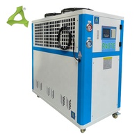 Refroidisseur de process industriel à air de 5 CV avec réfrigérant R407c, refroidisseur d'eau à air de 5 tonnes pour machine de moulage par injection