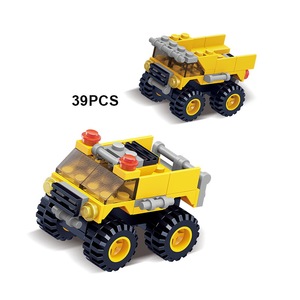 Jouets éducatifs en gros pour enfants, ensembles de blocs de construction à assembler, écologiques, non toxiques, en plastique ABS, jouets de voitures miniatures en 6 pièces - Product Image 3