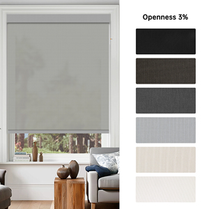 SAMADHI <b>Window</b> Blinds Motorized Blackout Roller Blinds Customize Size Remote Control Roller <b>Shades</b> With Valance Sunshine Fabric - Product Image 3