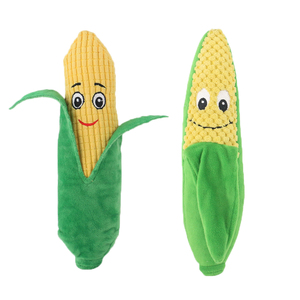 D KING Fabricant de légumes en peluche fruits en peluche jouets de maïs pour animaux de compagnie chien jouets grinçants - Product Image 1