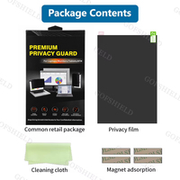 Venta al por Mayor de Fábrica, 24 Pulgadas 180 °   Filtro de Privacidad Magnético para Monitor, Protector de Pantalla Anti-Espía, Anti-Reflejos, Película Bloqueadora de Luz Azul