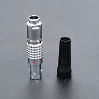FGG.00.304.CLAD27Z 4 Pin FGG 00B Series Push Pull Self-Locking Circular Metal Connector Straight Plug