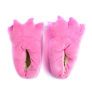 Nueva llegada cálido Animal lindo patas de peluche de juguete de dibujos animados de animales zapatillas de felpa zapatillas - Product Image 3
