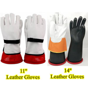 Gants de choc électrique de classe 2 17,000V AC/ 25,500V DC Risques d'éclair d'arc Gants électriques - Product Image 2