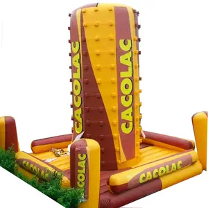 Deporte personalizado juego inflable de pvc lona inflable al aire libre muro de escalada