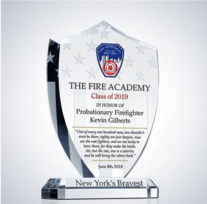 Trofeo Personalizzato per Premi Aziendali con Base in <span class=keywords><strong>Cristallo</strong></span> Vuota, Stampa UV, Ecologico, Lucidato, Incisione UV, per Formazione - Product Image 1