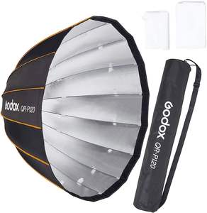<span class=keywords><strong>Godox</strong></span> Softbox parabólico de 47 pulgadas, montaje Bowens, montaje rápido, plegado rápido para <span class=keywords><strong>Godox</strong></span> <span class=keywords><strong>SL60W</strong></span> VL150 UL150 SL150II SZ150, 2017 - Product Image 1