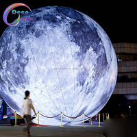 Ballons géant gonflables à éclairage LED, 1 ensemble, décoration de la terre, de la lune, Saturn, uruna, netum, Mercury, pour fête