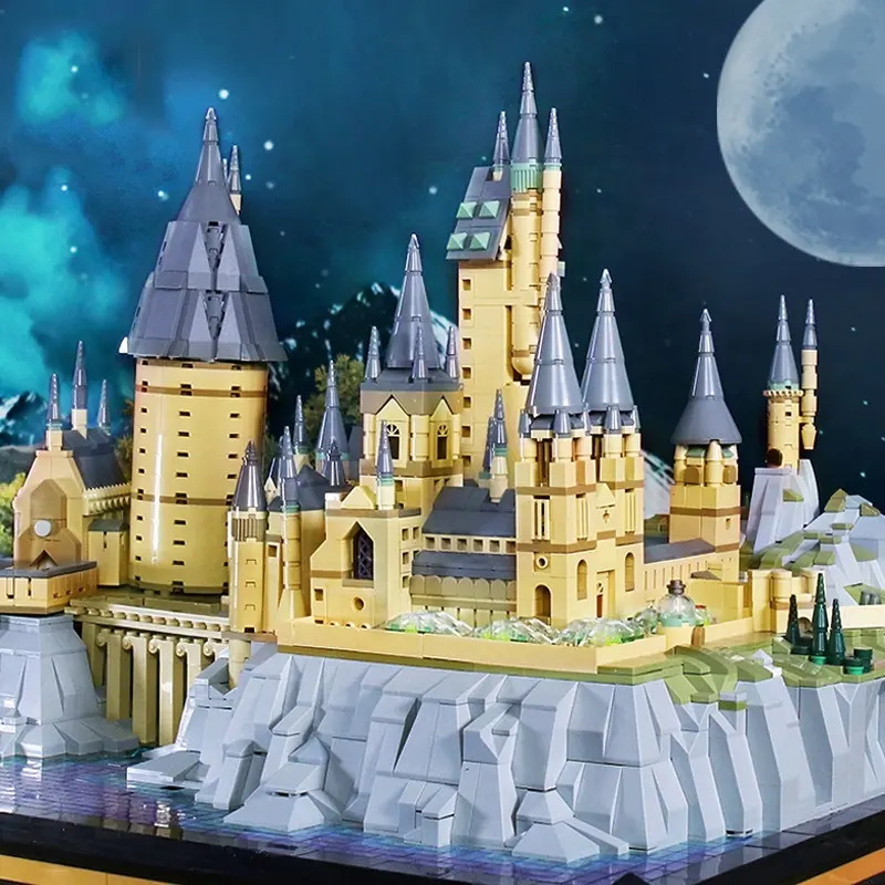 2020 sıcak 6828 adet Hogwarts kalesi serisi modeli oyuncak inşaat blokları çocuklar için ilginç hediyeler
