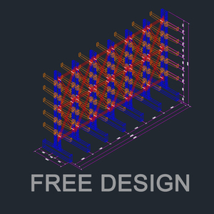 Tùy chỉnh nặng nhiệm vụ chống gỉ bảo vệ chống ăn mòn cantilever Kệ công nghiệp lớp kho lưu trữ - Product Image 5