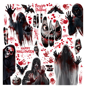 Strega, demone truce decalcomanie per festa di Halloween decorazioni della finestra di Halloween - Product Image 4