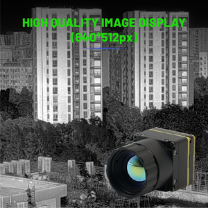 กล้องขนาดเล็กพร้อมเซ็นเซอร์ CMOS ระยะมองเห็นกลางคืน 1.5 กม. โมดูลอินฟราเรดตรวจจับความร้อน สำหรับการเฝ้าระวังความปลอดภัย หมวกดับเพลิง H.265 รับประกัน 1 ปี - Product Image 5