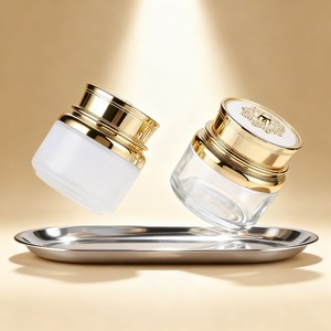 Envases de Vidrio para Crema Facial y de Ojos, con Logotipo Personalizado, 30G 50G, de Lujo, Boca Ancha, Diseño Único, para Cosméticos y Maquillaje Árabe - Product Image 6