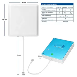 Tăng cao LTE 4G 5g Bảng điều khiể<span class=keywords><strong>n</strong></span> ăng-ten ngoài trời 806-2500mHz hướng phẳng Bảng điều khiể<span class=keywords><strong>n</strong></span> Ăng-ten Trong Nhà treo tường ăng-ten - Product Image 3