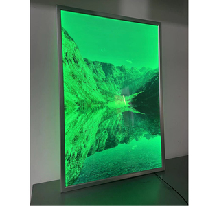 กรอบไฟ LED RGB บางเฉียบสำหรับโปสเตอร์ภาพยนตร์ กล่องไฟโฆษณา รูปทรงสี่เหลี่ยมผืนผ้า ขนาด 16x24 นิ้ว สำหรับแผ่นโปสเตอร์อนิเมะหนา 3 มม. - Product Image 3