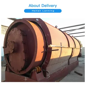 Pyrolysis plant plastic recycling machine waste rubber tyre recycling plant