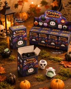 Ornements en résine pour Halloween, figurines mignonnes de citrouille et de fantôme en cristal pour la décoration de bureau et <span class=keywords><strong>les</strong></span> cadeaux de fête - Product Image 5