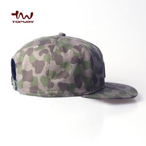 หมวกแก็บและหมวกแก็บแบนลายพรางสไตล์ฮิปฮอป6แผงทำจากผ้าฝ้ายทอลายทแยงปรับแต่งได้ - Product Image 4