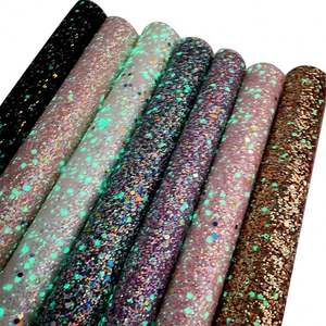 مقاس A4 و 54 بوصة (42 م) يتوهج في الظلام نسيج جلد صناعي لامع للأحذية - Product Image 5